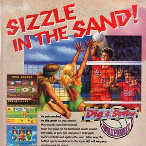 Vintage 1993 Print Ad for Dig & Spike Volleyball - Super NES PA642